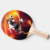 Raquette De Ping Pong Jouer Comme Un Guerrier Ninja (Côté)