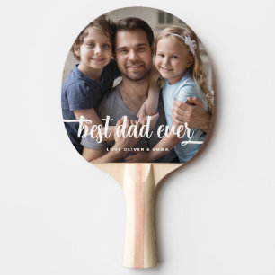 Raquette De Ping Pong Jouer photo moderne de meilleur papa jamais