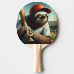 Raquette De Ping Pong Joueur de baseball Sloth