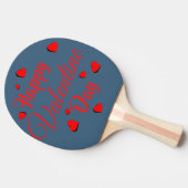 Raquette De Ping Pong Joyeuse Saint Valentin bleu (Côté)