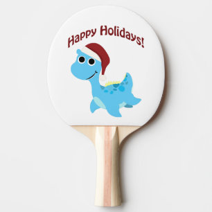 Raquette De Ping Pong Joyeuses fêtes ! Cute Nessie