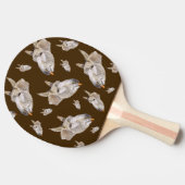 Raquette De Ping Pong Joyeux Âne mangeant de la carotte, (Côté)