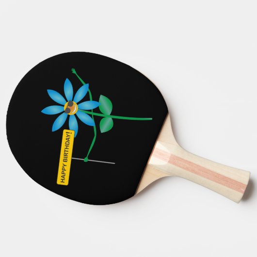 Raquette De Ping Pong joyeux anniversaire (Côté)