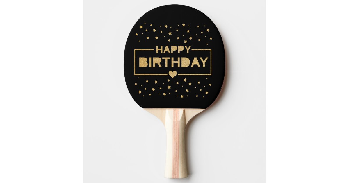 Raquette De Ping Pong Joyeux Anniversaire Zazzle Be