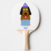 Raquette De Ping Pong Joyeux Anniversaire Ping Pong Paddle (Devant)