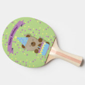 Raquette De Ping Pong Joyeux Anniversaire Teddy Bear (Côté)