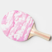 Raquette De Ping Pong Joyeux décor de nuages roses sereins (Côté)