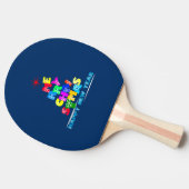 Raquette De Ping Pong Joyeux Noël Bonne année (Côté)
