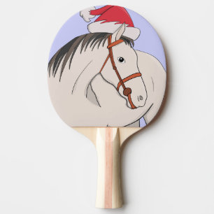 Raquette De Ping Pong Joyeux Noël Cheval