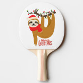 Raquette De Ping Pong Joyeux Noël mignonne Vacances de Noël (Dos)
