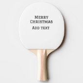 Raquette De Ping Pong Joyeux Noël simple minimum ajouter nom modèle de t (Dos)