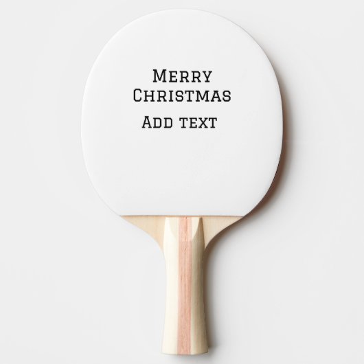 Raquette De Ping Pong Joyeux Noël simple minimum ajouter nom modèle de t (Devant)