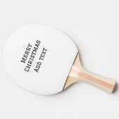 Raquette De Ping Pong Joyeux Noël simple minimum ajouter nom modèle de t (Côté)