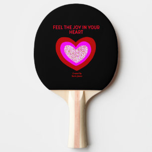 Raquette De Ping Pong Joyeux Ping Pong Paddle Coeur