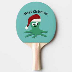 Raquette De Ping Pong Joyeux poulpe de Noël