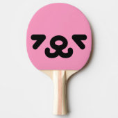 Raquette De Ping Pong Joyeux Puppy Visage rose clair (Devant)