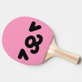 Raquette De Ping Pong Joyeux Puppy Visage rose clair (Côté)