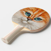 Raquette De Ping Pong Joyeux visage de Kitty Orange (Devant Angle)