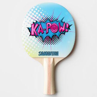 Raquette De Ping Pong Ka-prisonnier de guerre comique de super héros de