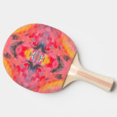 Raquette De Ping Pong Kaleidoscope rose Abstrait (Côté)