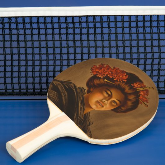Raquette De Ping Pong Karama : Actrice japonaise Romance Geisha (Insitu)
