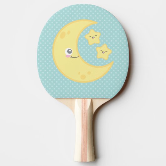 Raquette De Ping Pong Kawaii Moon et Stars Ping Pong Paddle (Dos)