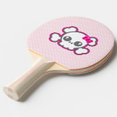 Raquette De Ping Pong Kawaii Ping Pong Pull Pink Ribbon (Devant Angle)