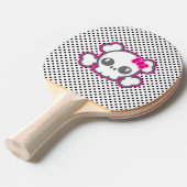 Raquette De Ping Pong Kawaii Ping Pong Pull Pink Ribbon (Devant Angle)