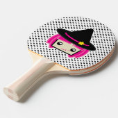 Raquette De Ping Pong Kawaii Pink Haired Ping Pong Paddle (Devant Angle)