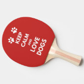 Raquette De Ping Pong Keep calm and love dogs (Côté)