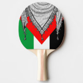 Raquette De Ping Pong Keffiyeh Écharpe palestinienne tissu traditionnel (Devant)