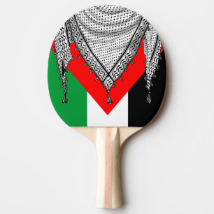 Raquette De Ping Pong Keffiyeh Écharpe palestinienne tissu traditionnel