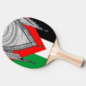 Raquette De Ping Pong Keffiyeh Écharpe palestinienne tissu traditionnel (Côté)