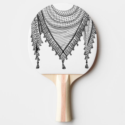 Raquette De Ping Pong Keffiyeh Écharpe palestinienne tissu traditionnel (Devant)