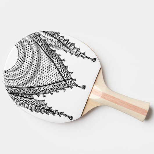 Raquette De Ping Pong Keffiyeh Écharpe palestinienne tissu traditionnel (Côté)