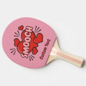 Raquette De Ping Pong Kissing Comic Sound Effect (Côté)