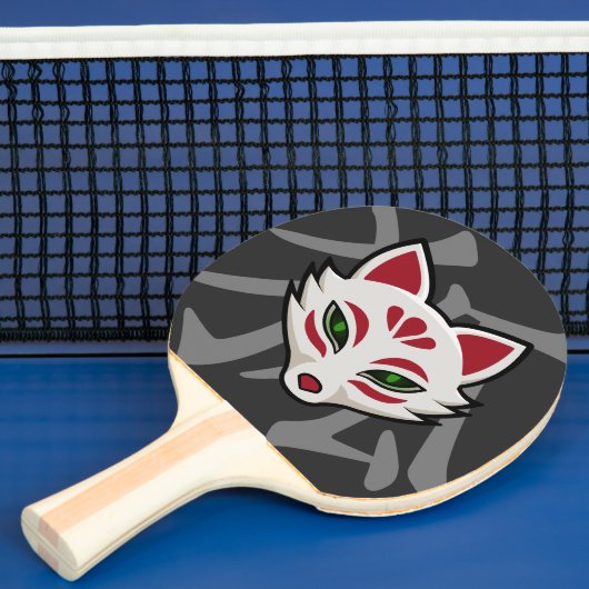 Raquette De Ping Pong KITSUNE Fox Mask - Street Art (Insitu)
