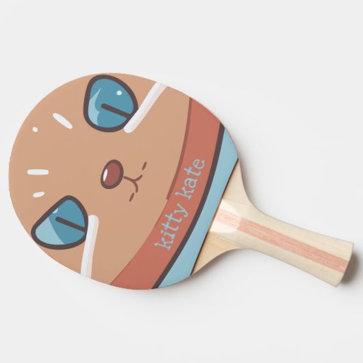 Raquette De Ping Pong Kitty Chat Faced (Côté)