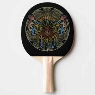 Raquette De Ping Pong Kokopelli Duo - Homme Dans Le Maze - Dreamcatcher 