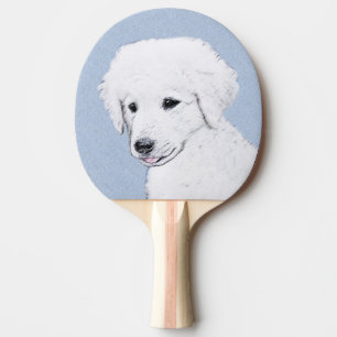 Raquette De Ping Pong Kuvasz Peinture - Cute Original Chien Art