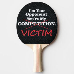 Raquette De Ping Pong La concurrence drôle de victime claquent la