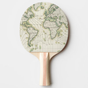 Raquette De Ping Pong La déclinaison magnétique du monde
