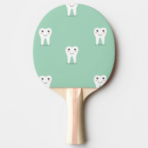Raquette De Ping Pong La dent heureuse de Kawaii