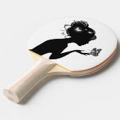Raquette De Ping Pong La femme papillons blancs (Devant Angle)