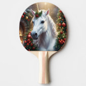 Raquette De Ping Pong « La Licorne de Noël » (Devant)