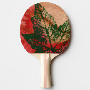 Raquette De Ping Pong "La nature de la feuille d'érable imprimer la natu