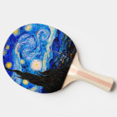 Raquette De Ping Pong La nuit étoilée par Vincent Van Gogh (Côté)