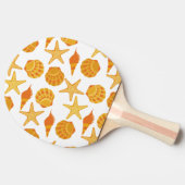 Raquette De Ping Pong La plage orange Shell modèlent (Côté)