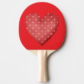 Raquette De Ping Pong La Saint-Valentin aux cœurs rouges (Devant)