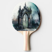 Raquette De Ping Pong La série de portes du cimetière gothique Design 11 (Dos)